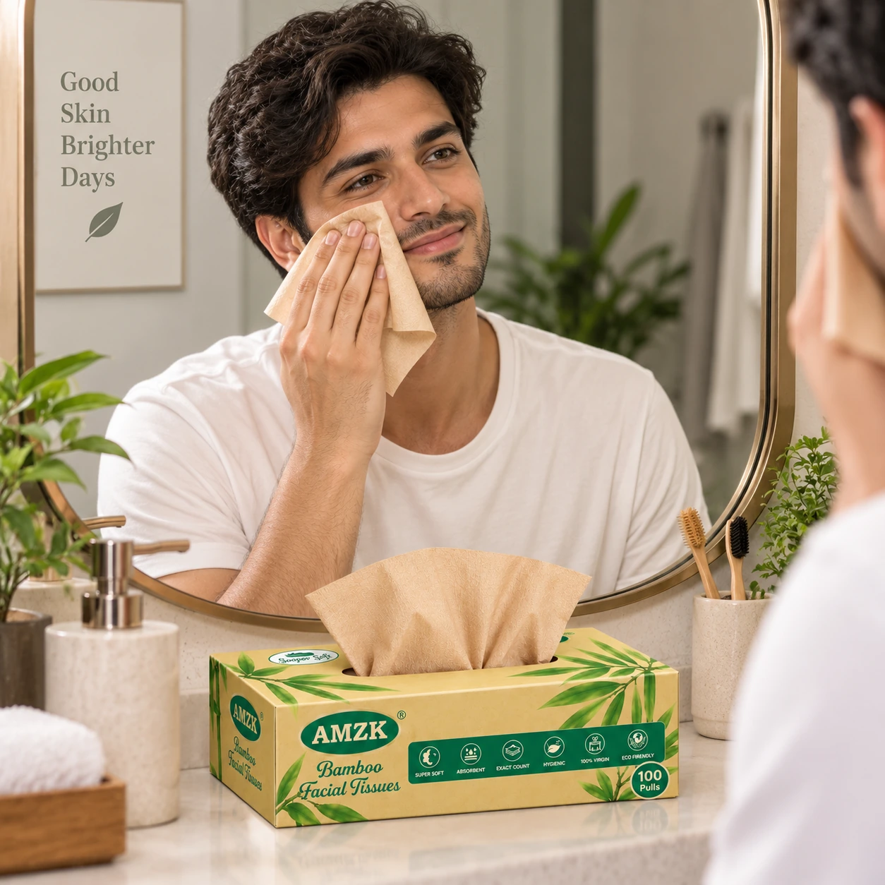 AMZK Bamboo Facial Tissues — Classic